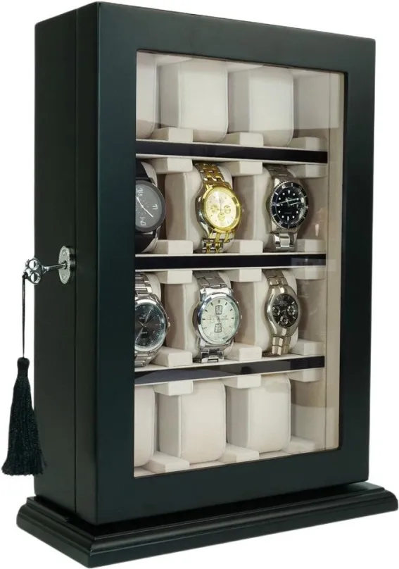 Box na hodinky Gaira Kazeta na hodinky 21100-12-10, 36 x 25,8 x 10 cm, drevený box, na 12