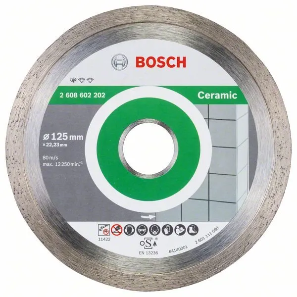 Diamantový kotúč Bosch Standard for Ceramic 125x22.23x1.6x7mm 2.608.602.202