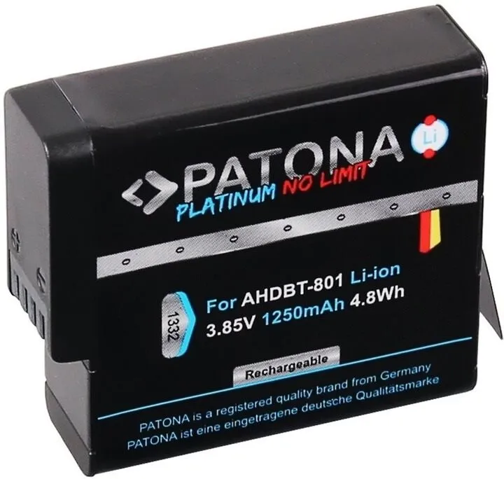 Batéria pre fotoaparát PATONA pre GoPro Hero 5/6/7/8 1250mAh Li-Ion Platinum