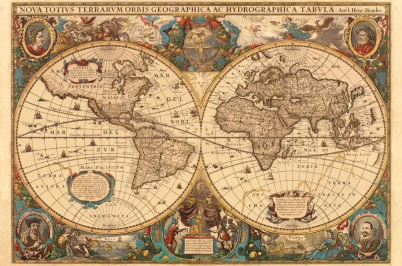 RAVENSBURGER Puzzle Historická mapa r.1630, 5000 dielikov
