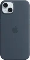 Kryt na mobil Apple iPhone 15 Plus Silikónový kryt s MagSafe búrkovo modrý
