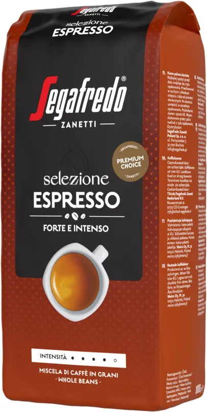 Káva Segafredo Selezione Espresso, zrnková, 1000g, zrnková, zmes kávových odrôd, pôvod B