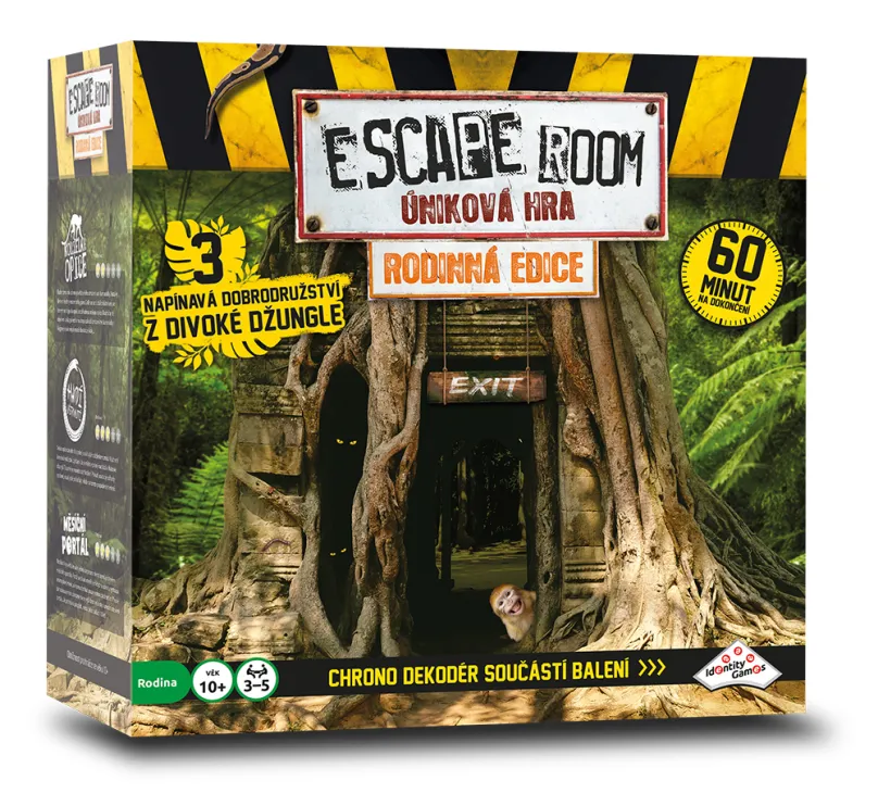 ESCAPE ROOM: úniková hra Rodinná edícia - 3 scenáre