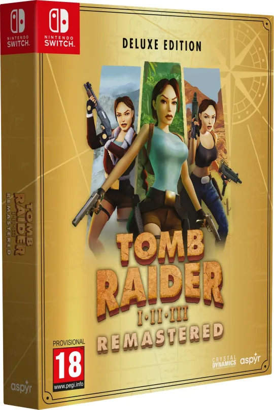 Hra na konzole Tomb Raider I-III Remastered Starring Lara Croft: Deluxe Edition - Nintentdo Switch