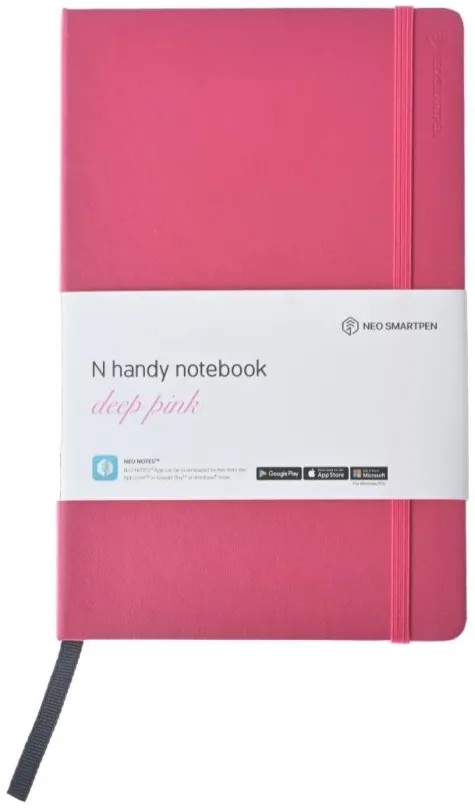 Zápisník NEO SMARTPEN Neo N Handy koženkový, linajkový, ružový