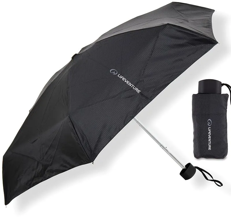 Dáždnik Lifeventure Trek Umbrella black small