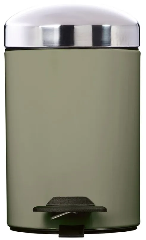 Pedálový odpadkový kôš Rossignol Bonny 91005, 3 L, šedozelený RAL 7033