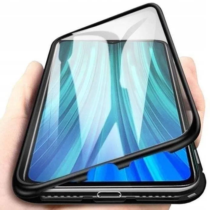 Puzdro na mobil MG Magnetic Full Body Glass pre Samsung Galaxy S23 Ultra, čierne