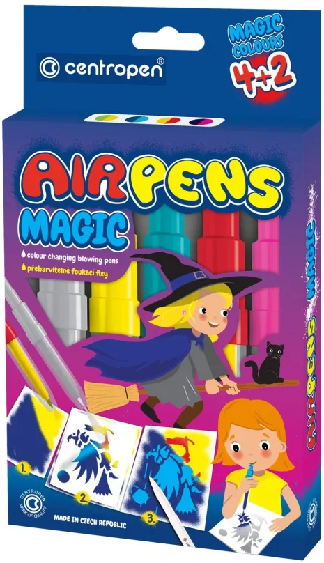 Fixy CENTROPEN Air Pens 1549, fúkacie, magic, balenie 6 ks