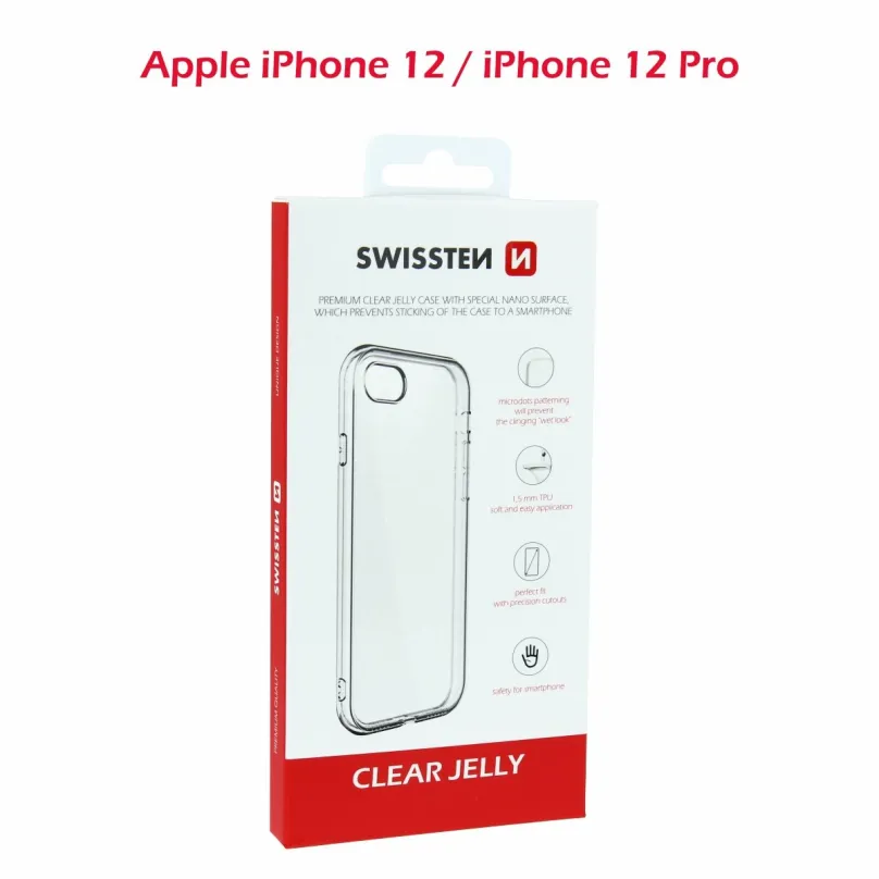 Kryt na mobil Swissten Clear Jelly pre Apple iPhone 12 / iPhone 12 Pro