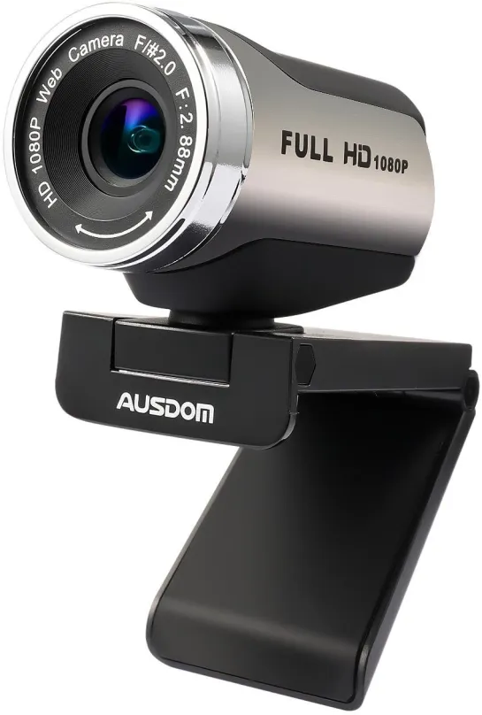 Webkamera Ausdom AW615S, s rozlíšením Full HD (1920 x 1080 px), fotografia až 2 Mpx, uhol