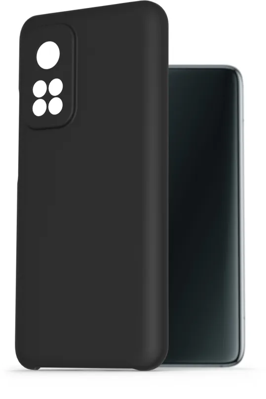 Kryt na mobil AlzaGuard Premium Liquid Silicone Case pre Xiaomi Mi 10T /10T Pre čiernych