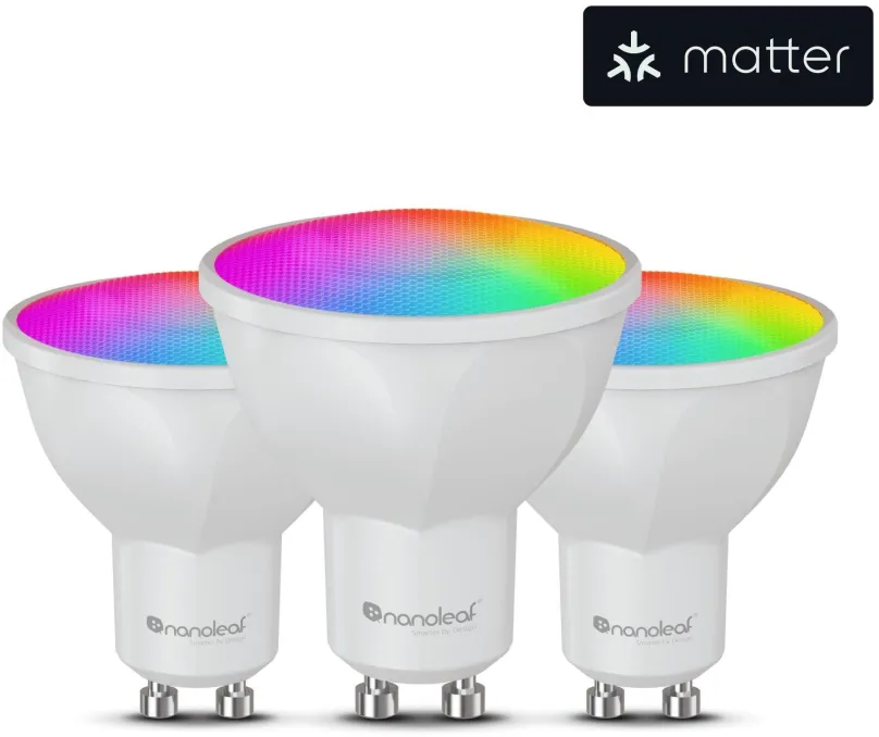 LED žiarovka Nanoleaf Essentials Smart Matter GU10 Bulb 3PK