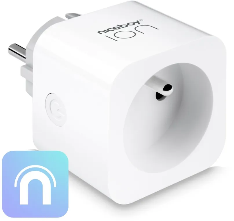 Múdra zásuvka Niceboy ION Smart Plug PRO, ovládaná cez Wifi, funguje samostatne, kompati
