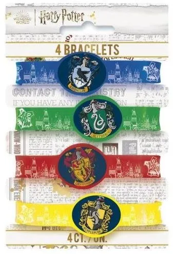 Doplnok ku kostýmu Unique Gumové náramky Harry Potter, 4 ks