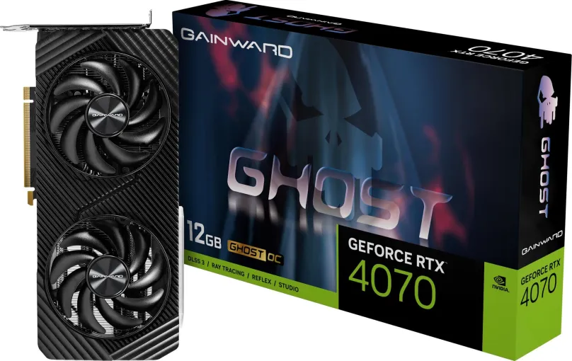 Grafická karta GAINWARD GeForce RTX 4070 Ghost OC 12GB, 12 GB GDDR6X (21000 MHz), NVIDIA