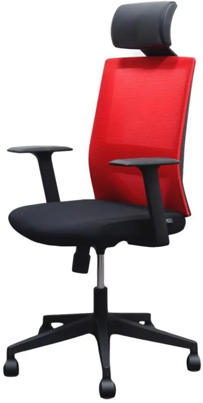 Kancelárska stolička DALENOR Berry HB, textil, červená