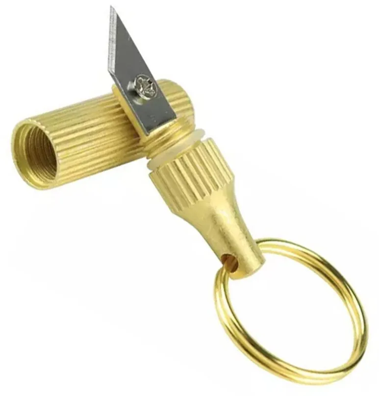 Skrutkovač APT AG856 Kľúčenka kompaktný nožík zlatej farby