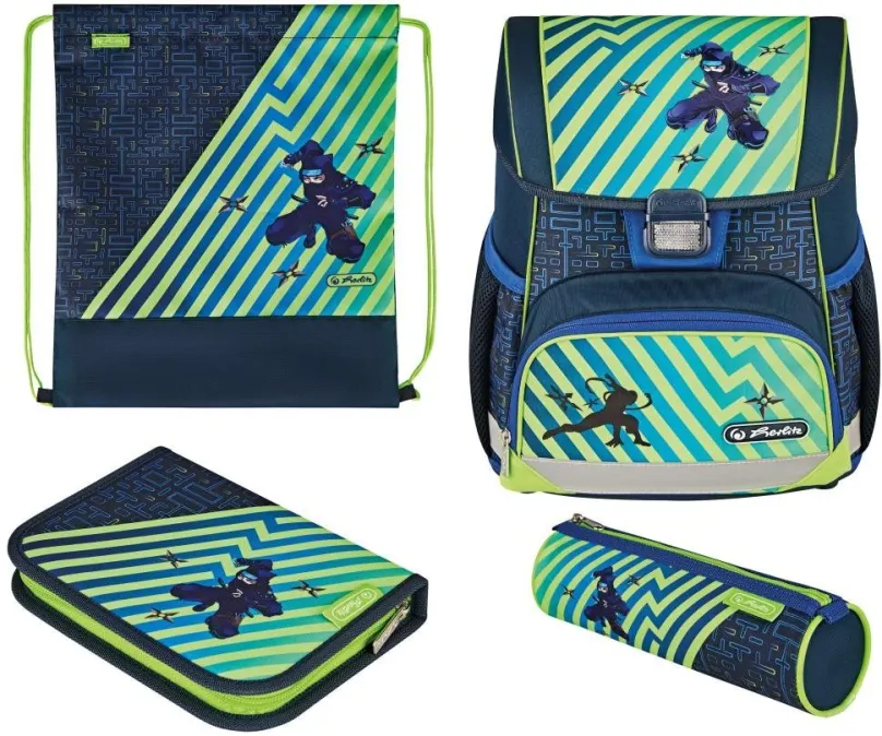 Aktovka HERLITZ Loop+ Školská taška, Ninja, 16L