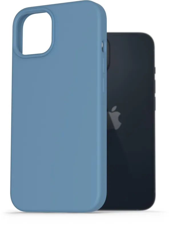 Kryt na mobil AlzaGuard Premium Liquid Silicone Case pre iPhone 14 modré