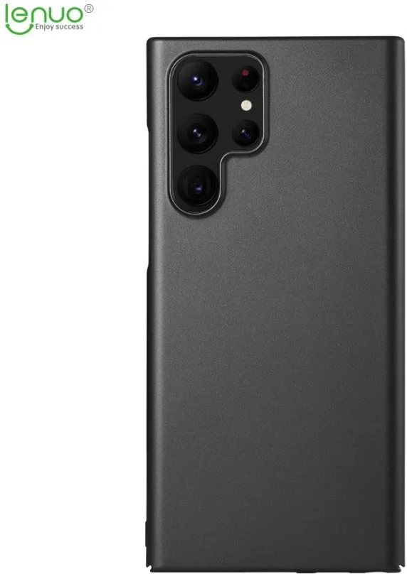 Kryt na mobil Lenuo Leshield obal pre Samsung Galaxy S22 Ultra 5G, čierna
