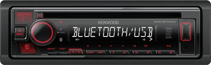 Autorádio KENWOOD KDC-BT440U, s CD mechanikou, výkon zosilňovača 4×50 W, veľkosť 1 DIN, od