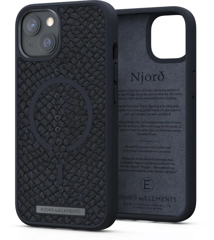 Kryt pre mobil Njord Vindur Case for iPhone 13 Dark Grey