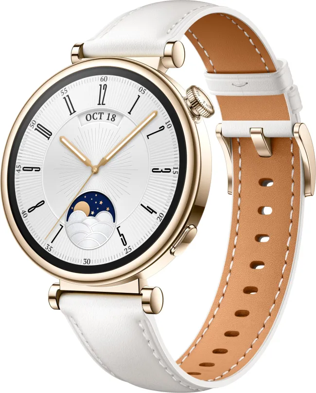 Chytré hodinky Huawei Watch GT 4 41 mm White Leather Strap