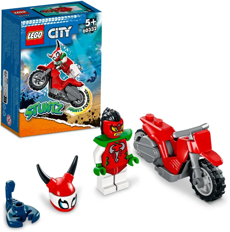 LEGO stavebnica LEGO® City 60332 Škorpiónna kaskadérska motorka