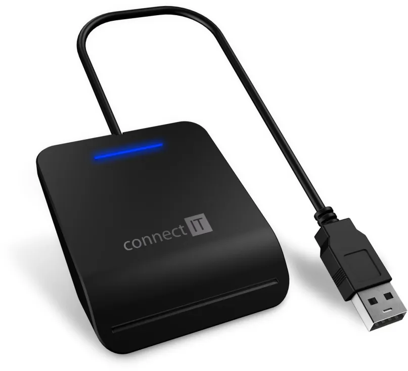 Čítačka eObčianok CONNECT IT USB čítačka eObčianok a čipových kariet CFF-3050-BK