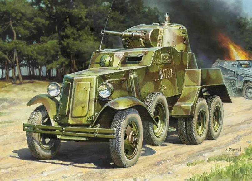 Model tanku Model Kit military 3617 - Soviet Armored Car BA-10, , typ modelu: tank, merítk
