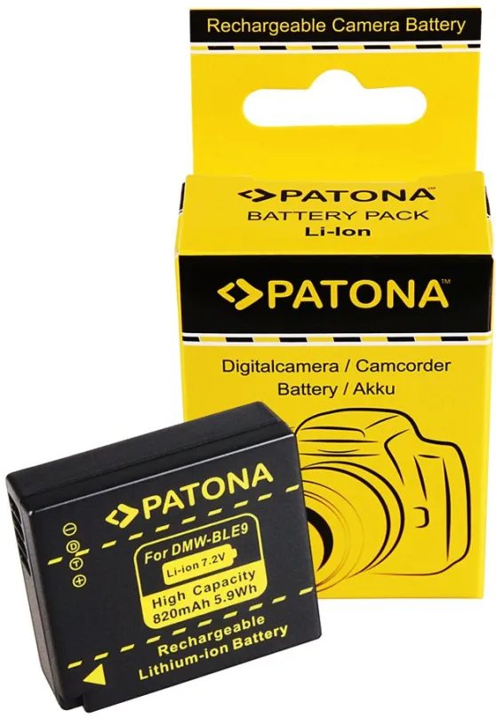 Batérie pre fotoaparát Paton pre Panasonic DMW-BLE9 820mAh