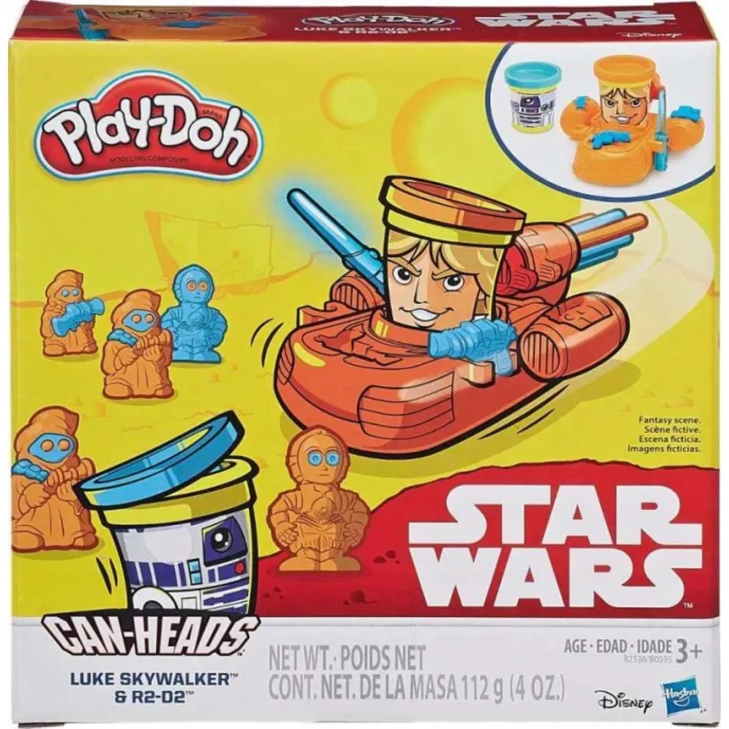 Play Doh Star Wars dvojbalenie téglikov Luke Skywalker a R2-D2