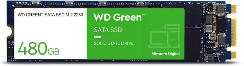SSD disk WD Green SSD 480GB M.2, SATA III, rýchlosť čítania 545MB/s