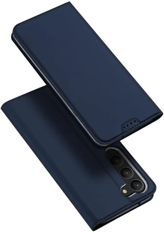 Puzdro na mobil Skin Pre knižkové kožené puzdro na Samsung Galaxy S23 Plus, modré