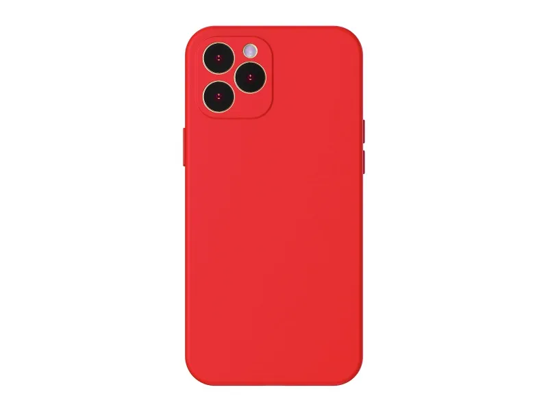 Baseus púzdro pre iPhone 12 Pro Max 6.7 Liquid Silica Gél červená