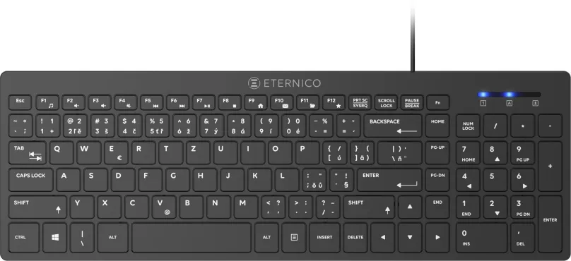 Klávesnica Eternico Home Keyboard Wired KD2021 čierna - SK/SK