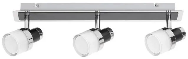 Rabalux 5023 LED kúpeľňové nástenné bodové svietidlo Harold 1x15W | 1200lm | 4000K | IP44 - chróm s čiernymi prvkami