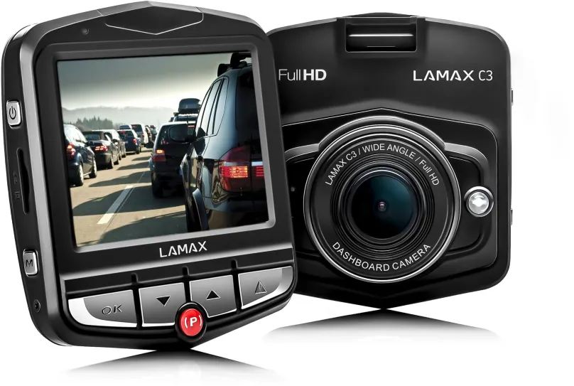 Kamera do auta LAMAX C3, uhol záberu 140°, 2,4" displej, nahrávanie v slučke, max. ro
