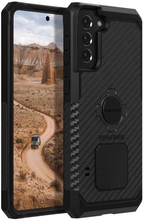 Kryt na mobil Rokform Kryt Rugged pre Samsung Galaxy S21+, čierny