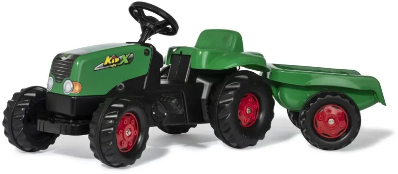 Šliapací traktor Rolly Toys šliapací traktor Rolly Kid s vlečkou zeleno-červený