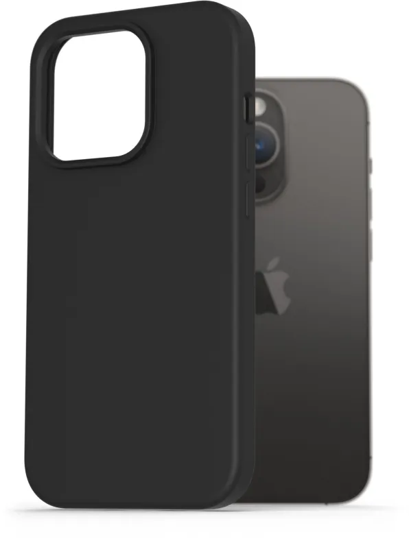 Kryt na mobil AlzaGuard Premium Liquid Silicone Case pre iPhone 14 Pre čiernych