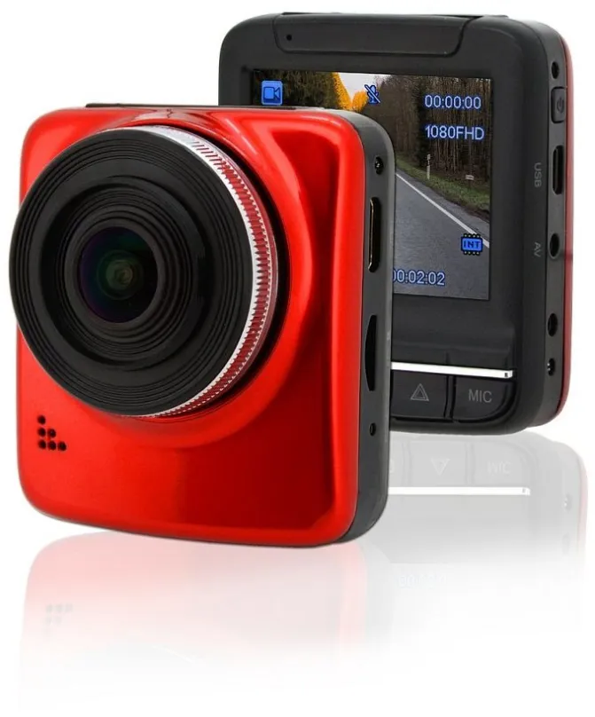 Kamera do auta COMPASS Kamera do auta Full HD 2,4" červená GPS