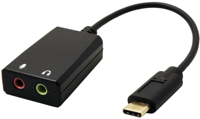 Redukcia OEM Adaptér USB C(M) - 2x jack 3,5F