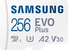 Pamäťová karta Samsung MicroSDXC 256GB EVO Plus + SD adaptér