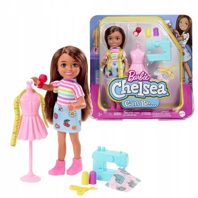 Mattel Barbie Chelsea Módna návrhárka, HCK70