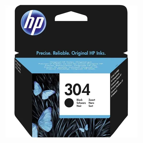 HP originálny ink N9K06AE#301, HP 304, black, blister, 120str., HP DeskJet 2620,2630,2632,2633,3720,3730,3732,3735