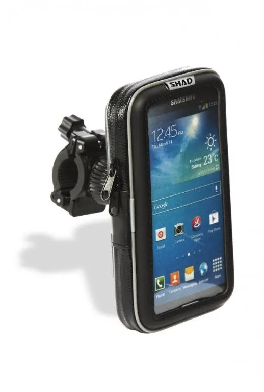 Držiak na mobil na motorku SHAD Držiak na smartfóny 130 x 90 mm na riadidlá 4,3"