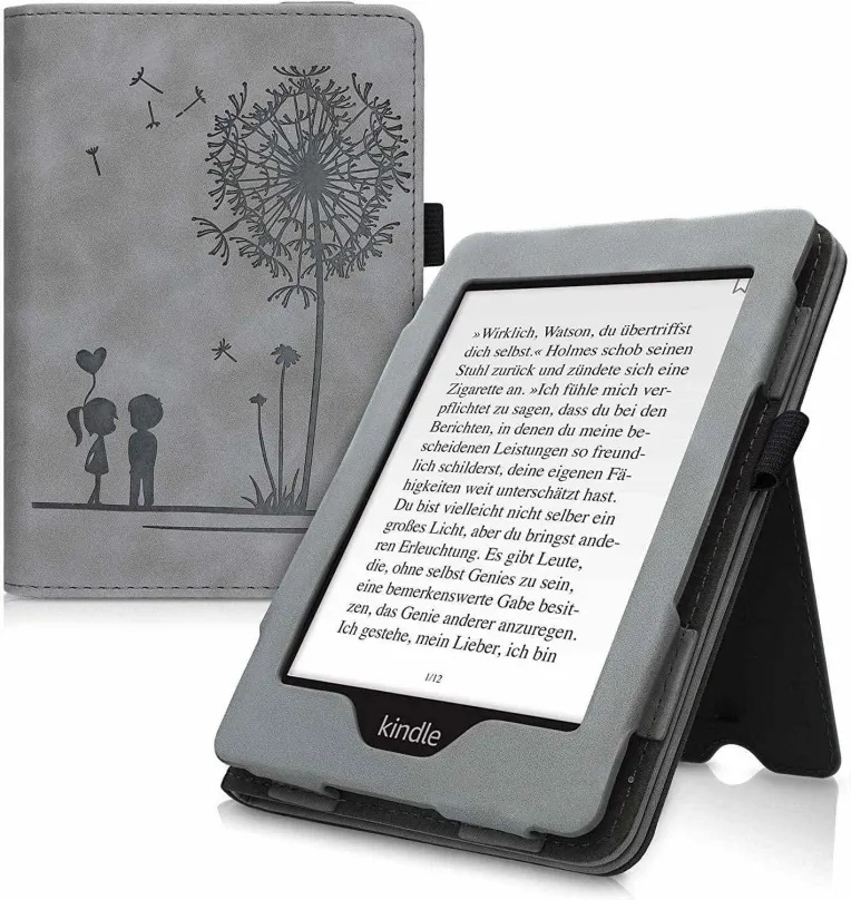 Púzdro na čítačku kníh KW Mobile - Dandelion Love - KW5022202 - Púzdro pre Amazon Kindle Paperwhite 4 (2018) - farba šedá