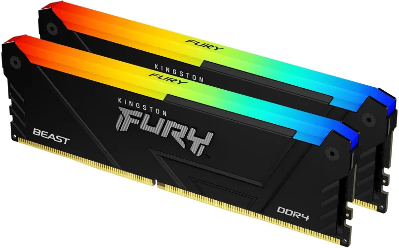 Operačná pamäť Kingston FURY 64GB KIT DDR4 3200MHz CL16 Beast Black RGB